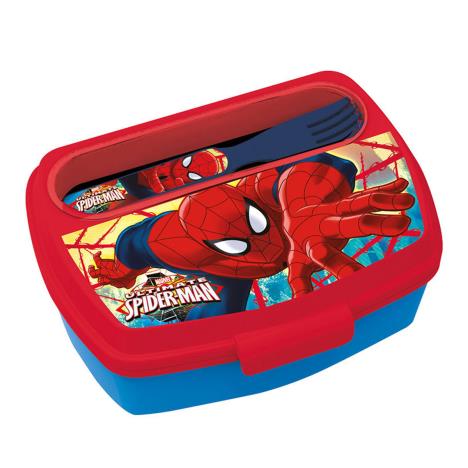 Spiderman Lunch Box With Cutlery £5.69